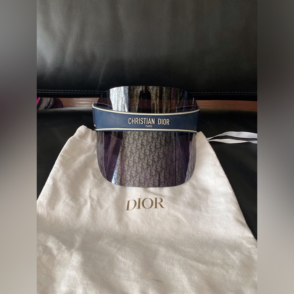 Blue Dior Oblique Visor